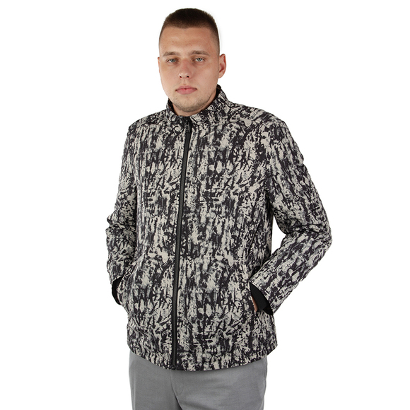 QUE BLACK WHITE CLASSIC JACKETMENS SIZE L